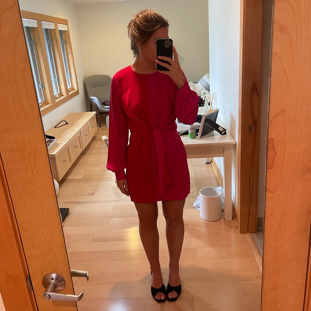 House of Harlow 1960 Lotta Dress in Fuchsia